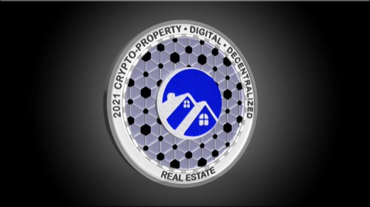 Presentación apaisada de la marca Crypto Property.